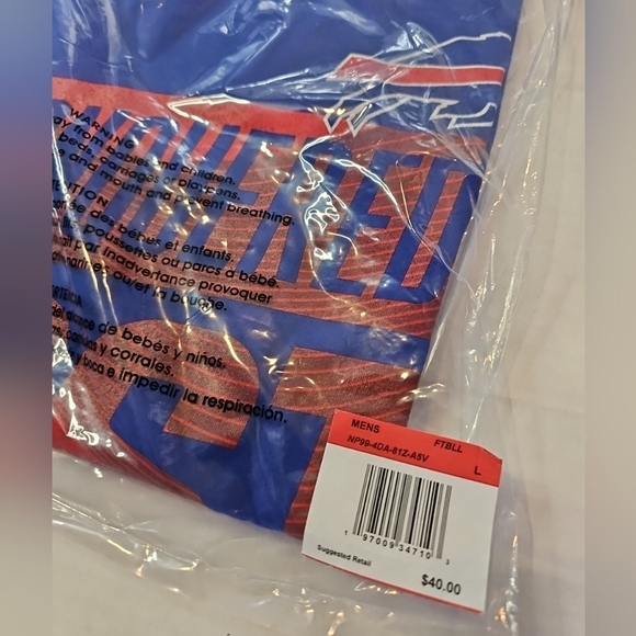 Nike Buffalo Bills AFC East Division Champs NFL Locker Room T-Shirt Men's Large - Picture 3 of 3